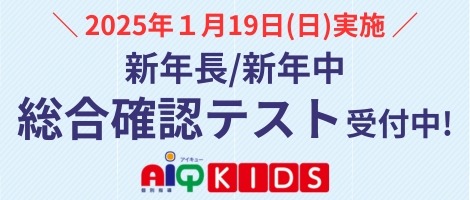 AIQKIDS　20250119総合力確認テスト